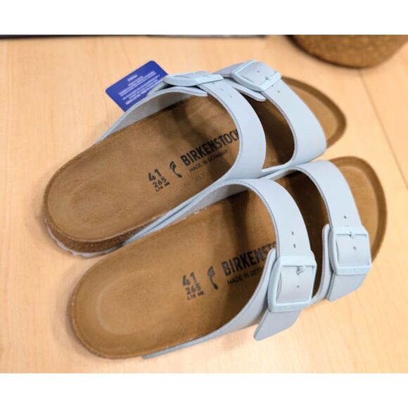 Birkenstock Arizona Birko-Flor Surf Green Slide Sandals Women's 10 EU 41 NIB - Picture 10 of 14